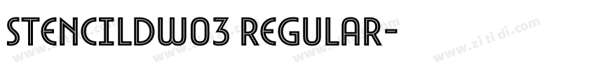 StencilDW03 Regular字体转换 StencilDW03 Regular字体转换